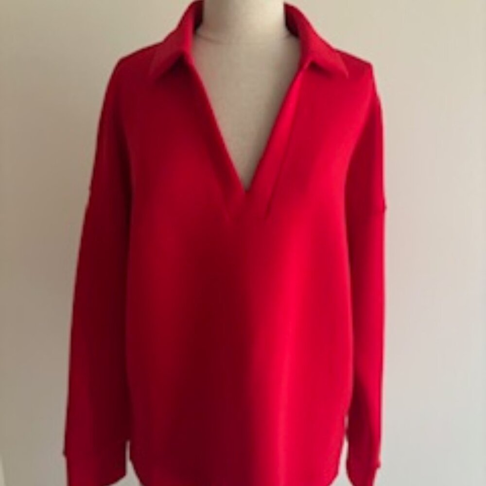 Air Essentials Long Sleeve Polo Top